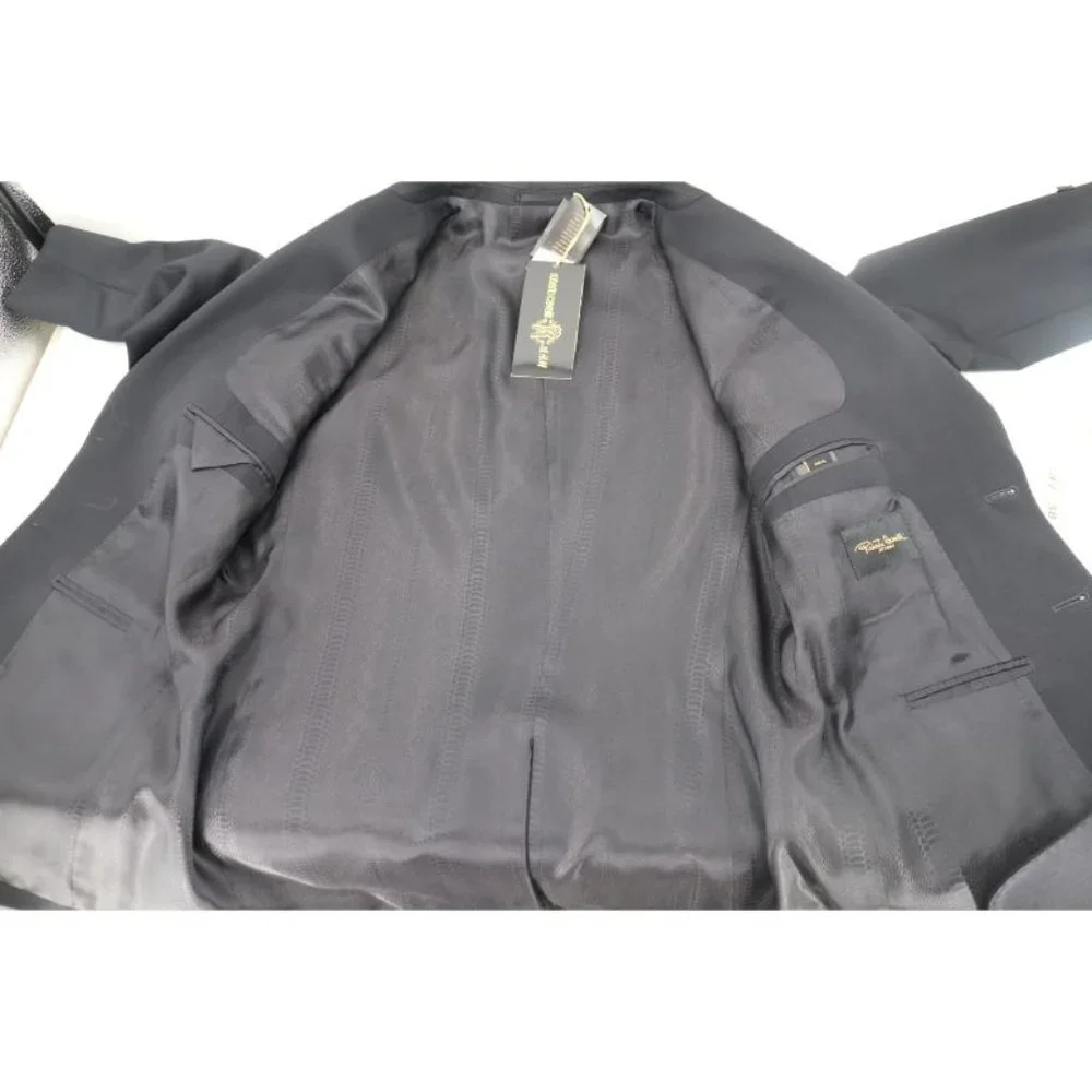 NWT Roberto Cavalli x H&M Men's 42R 2 Button Black Wool sport coat Blazer Jacket